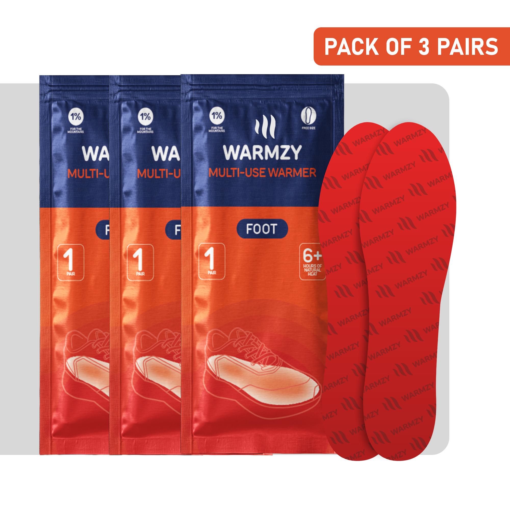 Foot Large (Pack of 3 Pairs)